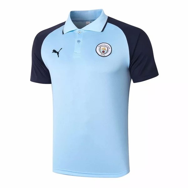 Polo Manchester City 2020-21 Blau Schwarz